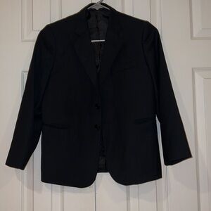 CKL Boys Black Italian Blazer striped  Suit Jacket Size 9